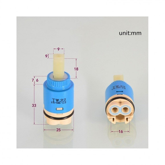 Cartouche De Rechange Pour Mélangeurs De 25 Diamètres Avec Distribution