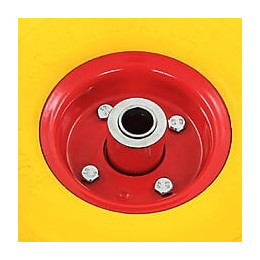 Roue De Diable 4 Pcs Caoutchouc 3.00-4 - Jaune - Ascenseurs Et Monte-charge - Monte-charge, Grues Et Chariots - Jaune - Jaune
