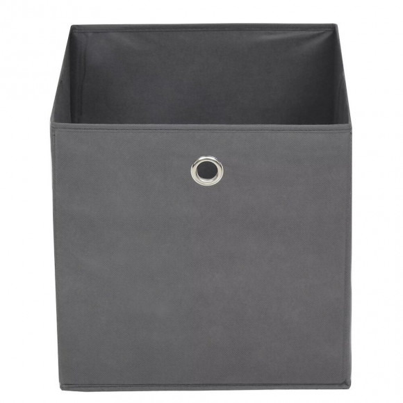 Boîte De Rangement 4 Pcs Tissu Non-tissé 32 X 32 X 32 Cm Gris - Rangement Et Organisation - Produits Ménagers - Gris - Gris