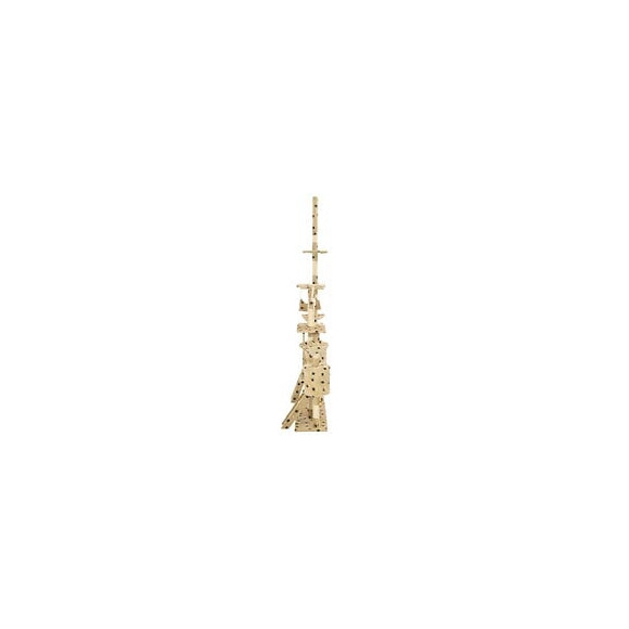 Arbre À Chat Et Griffoirs 230-250 Cm Empreintes De Pattes Beige - Accessoires Pour Chats - Meubles Pour Chats - Beige - Beige