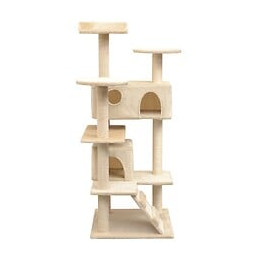Arbre À Chat Avec Griffoirs En Sisal 125 Cm Beige - 170477 - Beige