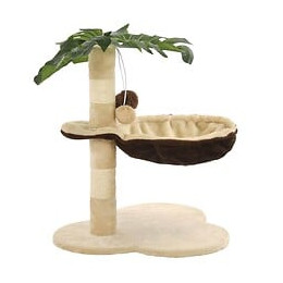 Arbre À Chat Avec Griffoir En Sisal 50 Cm Beige Et Marron - Accessoires Pour Chats - Meubles Pour Chats - Multicolore - Multic
