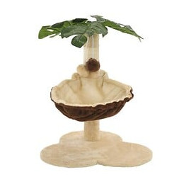 Arbre À Chat Avec Griffoir En Sisal 50 Cm Beige Et Marron - Accessoires Pour Chats - Meubles Pour Chats - Multicolore - Multic