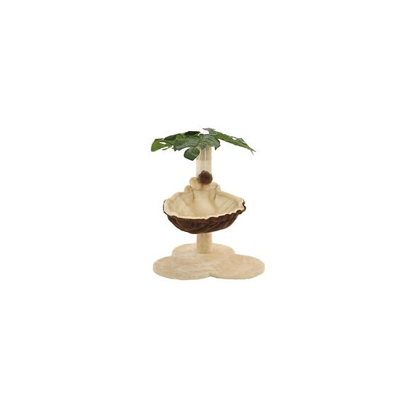 Arbre À Chat Avec Griffoir En Sisal 50 Cm Beige Et Marron - Accessoires Pour Chats - Meubles Pour Chats - Multicolore - Multic