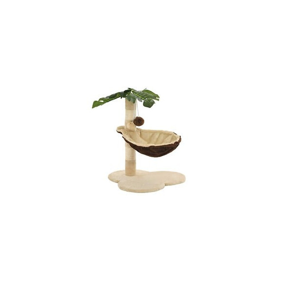 Arbre À Chat Avec Griffoir En Sisal 50 Cm Beige Et Marron - Accessoires Pour Chats - Meubles Pour Chats - Multicolore - Multic