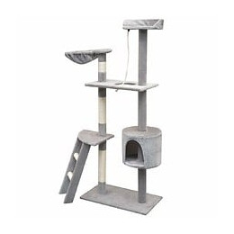 Arbre À Chat Avec Griffoirs En Sisal 150 Cm Gris - Gris