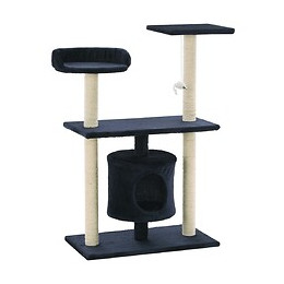 Arbre À Chat Avec Griffoirs En Sisal 95 Cm Bleu Foncé - Accessoires Pour Chats - Meubles Pour Chats - Bleu - Bleu