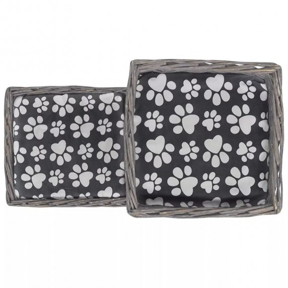 Niche D'arbre À Chat Avec Griffoir Et Coussin Château En Saule - Gris