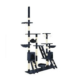 Arbre À Chat Avec Griffoirs En Sisal 230-250 Cm Bleu - Accessoires Pour Chats - Meubles Pour Chats - Bleu - Bleu