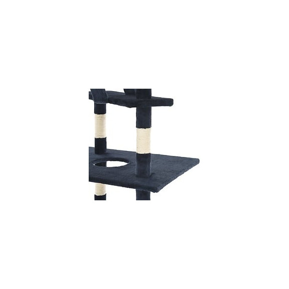 Arbre À Chat Avec Griffoirs En Sisal 230-260 Cm Bleu Foncé - Accessoires Pour Chats - Meubles Pour Chats - Bleu - Bleu