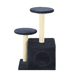 Arbre À Chat Avec Griffoirs En Sisal 60cm Bleu Foncé - Accessoires Pour Chats - Meubles Pour Chats - Bleu - Bleu