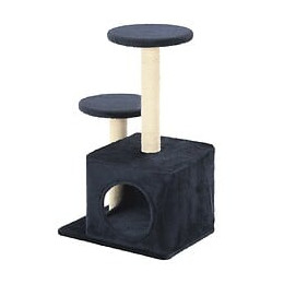 Arbre À Chat Avec Griffoirs En Sisal 60cm Bleu Foncé - Accessoires Pour Chats - Meubles Pour Chats - Bleu - Bleu