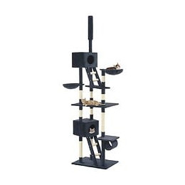 Arbre À Chat Avec Griffoirs En Sisal 230-260 Cm Bleu Foncé - Accessoires Pour Chats - Meubles Pour Chats - Bleu - Bleu
