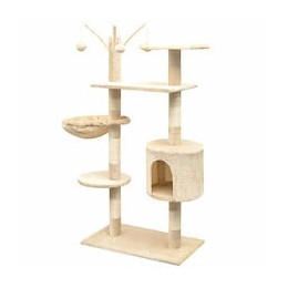 Arbre À Chat Avec Griffoirs En Sisal 125 Cm Beige - 170482 - Beige