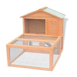 Cage Pour Animaux Bois - 170346 - Brun