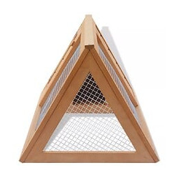 Cage Pour Animaux Bois - 170345 - Brun