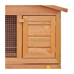 Clapier 3 Portes Bois - Brun