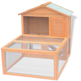 Cage Pour Animaux Bois - 170346 - Brun