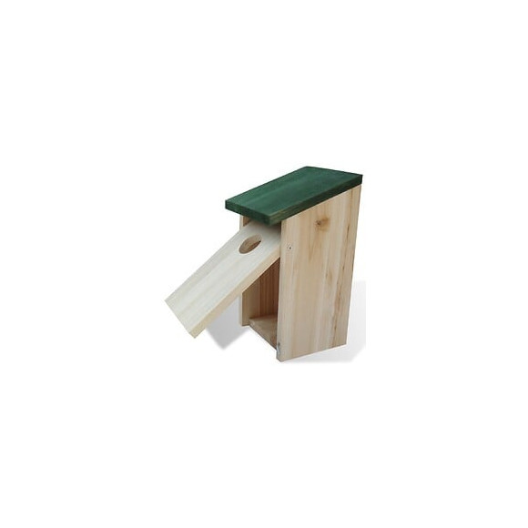 Set De 4 Pcs Maison/nichoir D'oiseau Boite En Bois - Beige