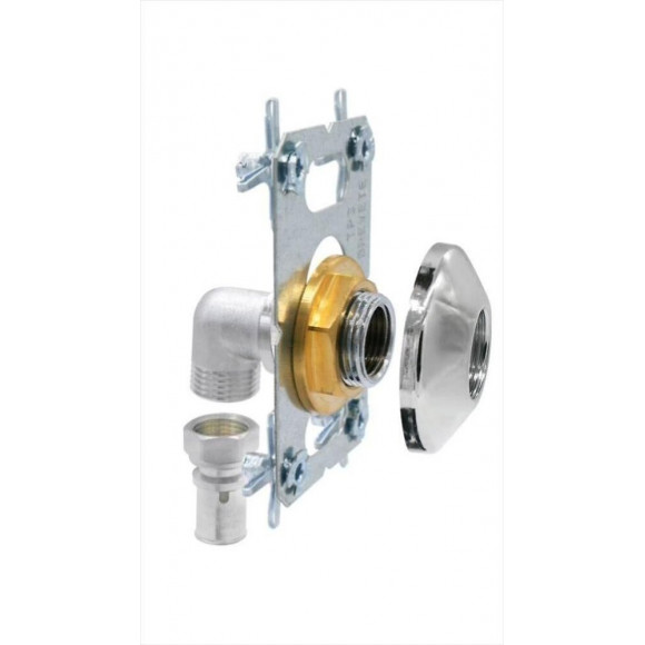 Kit Fixation Robinetterie Douche/bain À Sertir Laiton D.16 Pour Tube Multicouche