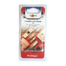 3 Fusibles Verre Rapide 10a