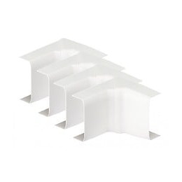 Lot De 4 Angles Intérieurs Blanc Pour Moulure, H. 3.2 X P.1.1 Cm