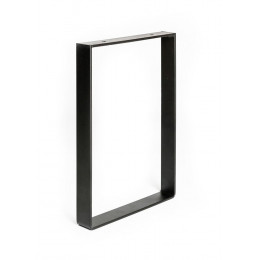Pied Pour Meubles, Tables Et Bars Rectangle Rei À Visser Acier Mat Noir