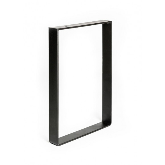 Pied Pour Meubles, Tables Et Bars Rectangle Rei À Visser Acier Mat Noir