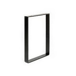 Pied Pour Meubles, Tables Et Bars Rectangle Rei À Visser Acier Mat Noir