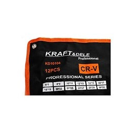 Dcraft - Jeu De Clés À Œil - 12 Clés - Dimensions De 6 À 32 Mm - Clés Contre-coudées - Noir