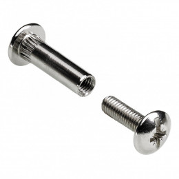 Lot De 4 Vis D'assemblage Acier Nickelé Hettich, L.42 Mm