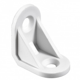 Lot De 4 Équerres De Chaise Plastique Brut Hettich, L.24 Mm