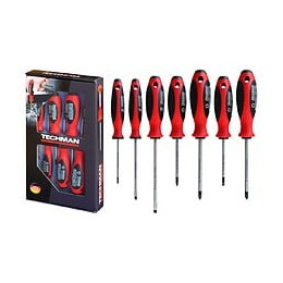 Jeu De 7 Tournevis Plats / Cruciforme / Pozidriv