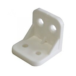 Lot De 25 Équerres D' Assemblage Plastique Brut Hettich, L.30 Mm