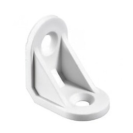 Lot De 4 Équerres De Chaise Plastique Brut Hettich, L.24 Mm