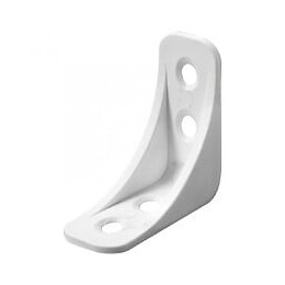 Lot De 25 Équerres D' Assemblage Plastique Brut Hettich, L.40 Mm