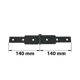 Charnière À Congé Acier Pour Volets Battants, L.50 X L.140 Mm