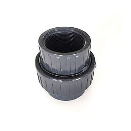 Une Union Mixte, 3 Pièces Ø 63 Avec Un Coté Filetage Femelle 2 Pouce Et L'autre A Coller. - Interplast - In-sbo363g