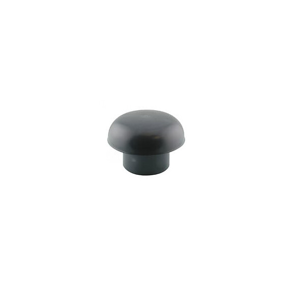 Ø 100 Chapeau De Ventilation Pvc Gris Ardoise - Interplast - In-schap100