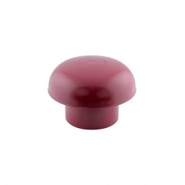 Ø 100 Chapeau De Ventilation Pvc  Rouge Tuile - Interplast - In-schap100rb