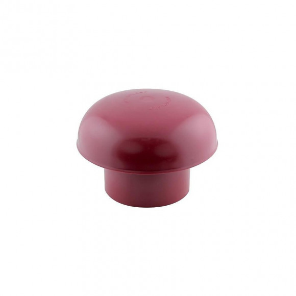 Ø 100 Chapeau De Ventilation Pvc  Rouge Tuile - Interplast - In-schap100rb