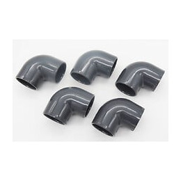 5 Coudes Ø 50 Mm Pvc 90° Pression - Jardiboutique - In-sgo1050-x5