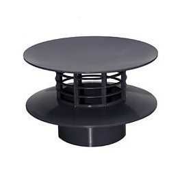 Extracteur Statique Ø 100 Mm Gris Noir - Adequa - So-extrac100g