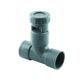 Té Anti Vide Diametre Ff 40 Mm - Clapet Équilibreur De Pression D'air - Aérateur À Membrane - Interplast - Srbtav040