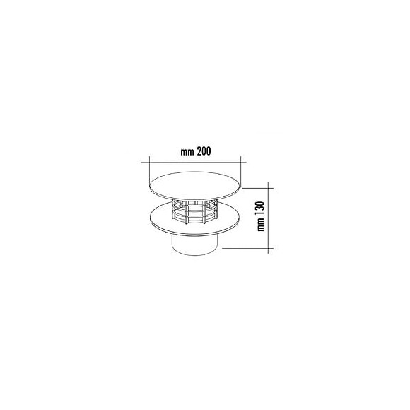 Extracteur Statique Ø 100 Mm Gris Noir - Adequa - So-extrac100g