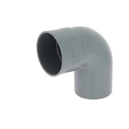 Coude 87°30 Pvc - Évacuation Mâle Femelle Ø100 - Adequa - Ct-8-1000952
