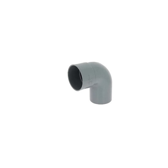 Coude 87°30 Pvc - Évacuation Mâle Femelle Ø100 - Adequa - Ct-8-1000952