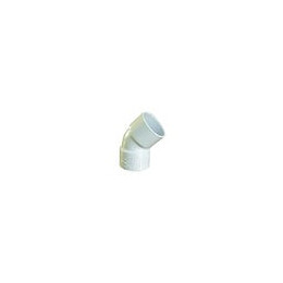 Coude Pvc 45° Ff Ø 40 Blanc - Interplast - In-srbcof45040b