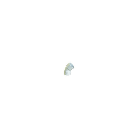 Coude Pvc 45° Ff Ø 40 Blanc - Interplast - In-srbcof45040b
