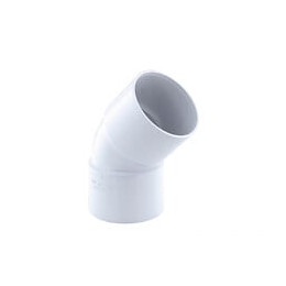 Coude Pvc 45° Ff Ø 40 Blanc - Interplast - In-srbcof45040b
